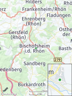 Here Map of Bischofsheim an der Rhön