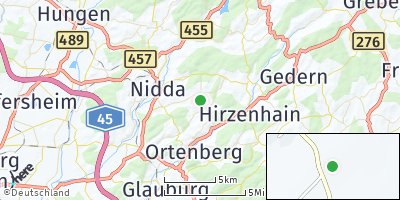 Google Map of Fauerbach bei Nidda