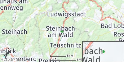 Google Map of Steinbach am Wald