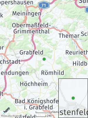 Here Map of Westenfeld bei Meiningen