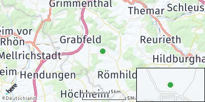 Google Map of Westenfeld bei Meiningen