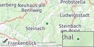 Google Map of Oberland am Rennsteig