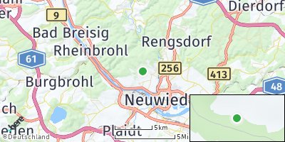 Google Map of Rodenbach bei Neuwied