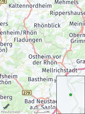 Here Map of Ostheim vor der Rhön