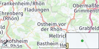 Google Map of Ostheim vor der Rhön