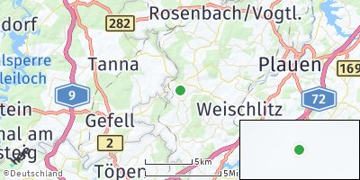 Google Map of Reuth bei Plauen