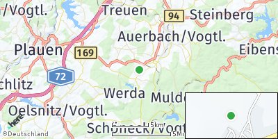 Google Map of Neustadt / Vogtland