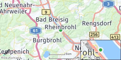Google Map of Brohl-Lützing