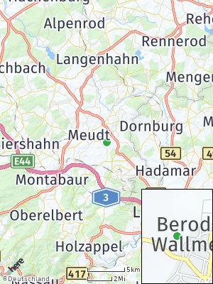 Here Map of Berod bei Wallmerod