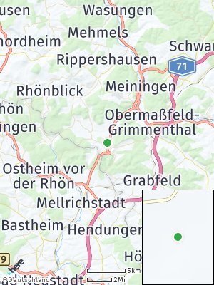 Here Map of Henneberg bei Meiningen