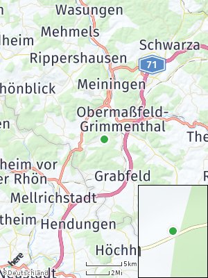 Here Map of Bauerbach bei Meiningen