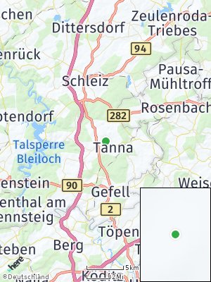Here Map of Tanna bei Schleiz