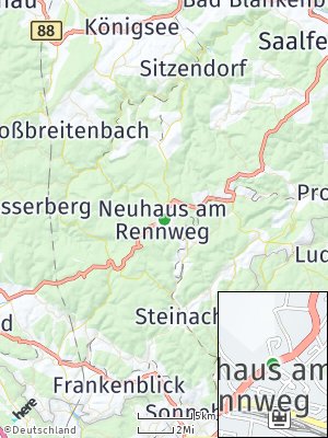 Here Map of Neuhaus am Rennweg