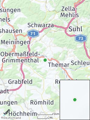 Here Map of Leutersdorf bei Meiningen