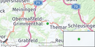 Google Map of Leutersdorf bei Meiningen