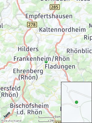 Here Map of Frankenheim / Rhön
