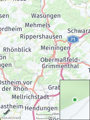 Here Map of Sülzfeld bei Meiningen