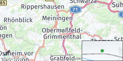 Google Map of Obermaßfeld-Grimmenthal