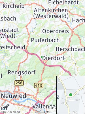 Here Map of Dernbach bei Dierdorf