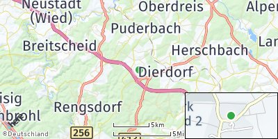 Google Map of Dernbach bei Dierdorf