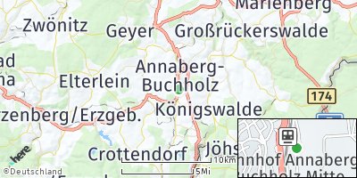 Google Map of Annaberg-Buchholz