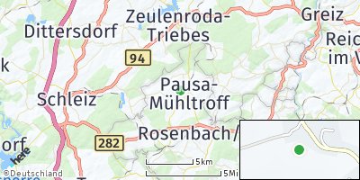 Google Map of Pausa / Vogtland
