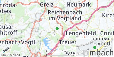 Google Map of Limbach bei Reichenbach