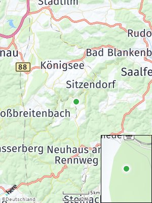 Here Map of Lichtenhain / Bergbahn