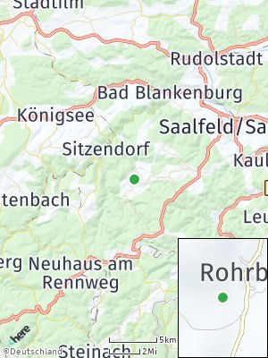 Here Map of Rohrbach bei Rudolstadt