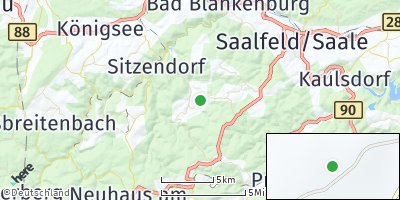 Google Map of Wittgendorf bei Saalfeld