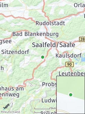 Here Map of Saalfelder Höhe