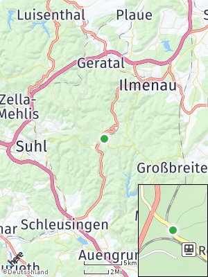 Here Map of Schmiedefeld am Rennsteig