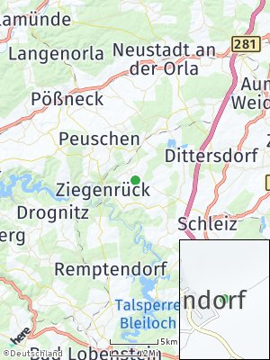 Here Map of Schöndorf bei Schleiz