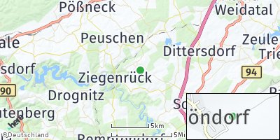 Google Map of Schöndorf bei Schleiz