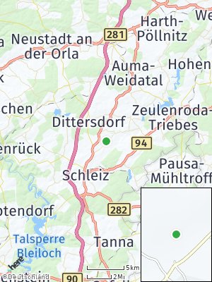 Here Map of Löhma bei Schleiz