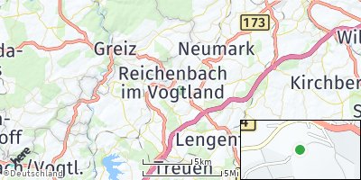 Google Map of Reichenbach im Vogtland