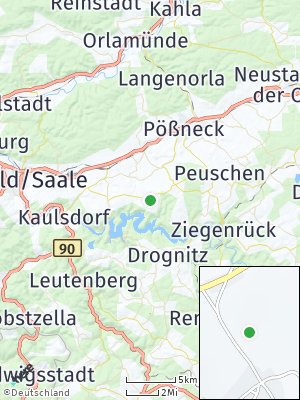 Here Map of Wilhelmsdorf bei Pößneck