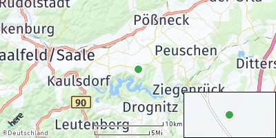 Google Map of Wilhelmsdorf bei Pößneck