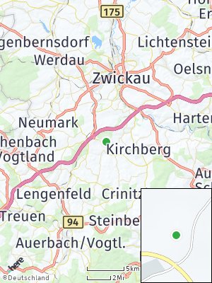 Here Map of Hirschfeld bei Zwickau