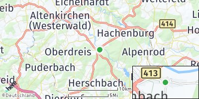 Google Map of Wied bei Hachenburg