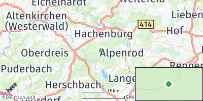 Google Map of Steinebach an der Wied