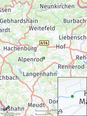 Here Map of Hahn bei Marienberg
