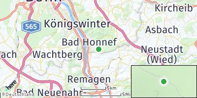 Google Map of Menzenberg am Rhein