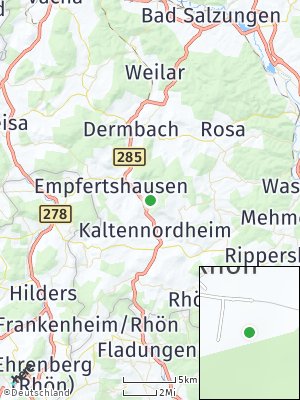 Here Map of Fischbach / Rhön