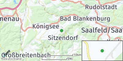 Google Map of Allendorf bei Rudolstadt