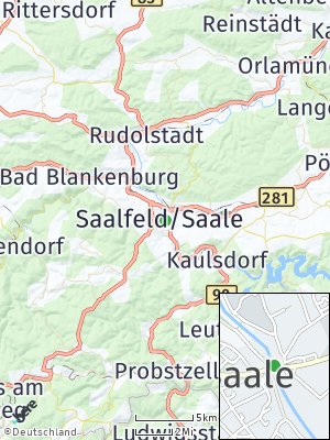 Here Map of Saalfeld / Saale