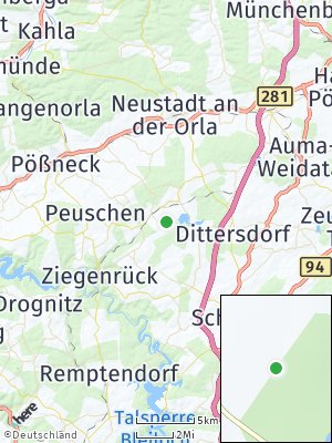 Here Map of Knau bei Pößneck
