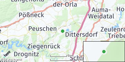 Google Map of Knau bei Pößneck