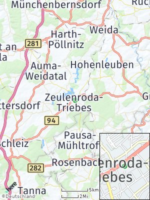 Here Map of Zeulenroda-Triebes