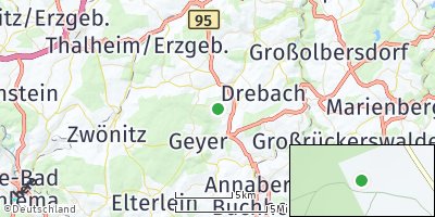 Google Map of Ehrenfriedersdorf